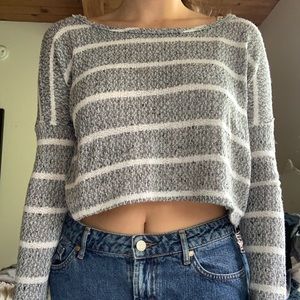 Stripped grey sweater